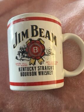 7 2/$10 Vintage Jim Beam Bourbon Whiskey Coffee Mugs p13